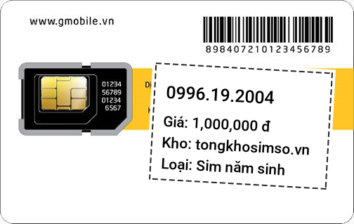 Sim 0996192004 